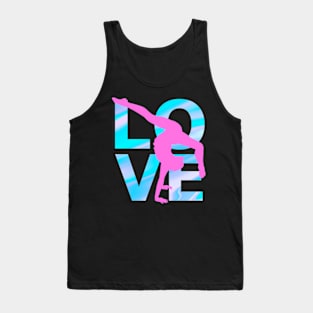 Love Gymnastics Gymnast Turns Flips Top Tank Top